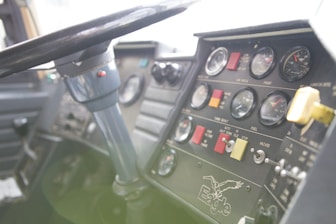 A close-up of a truck dashboard displaying the Wild Bull ELD device in use.