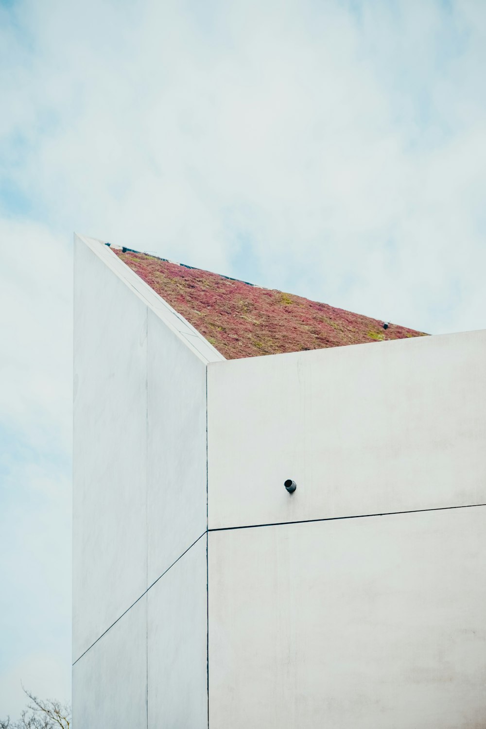 edifício de concreto branco