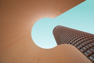 worm's eye view of tower
