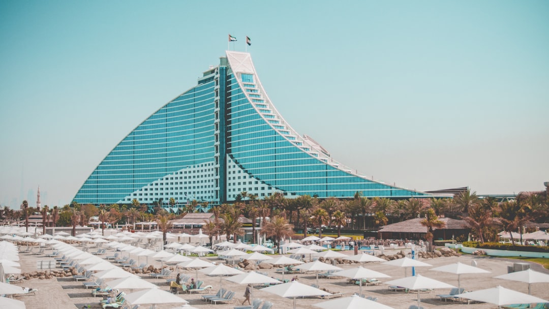 glass panel hotel builing, 