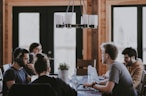 CEO presenting business strategy with Prolumios insights