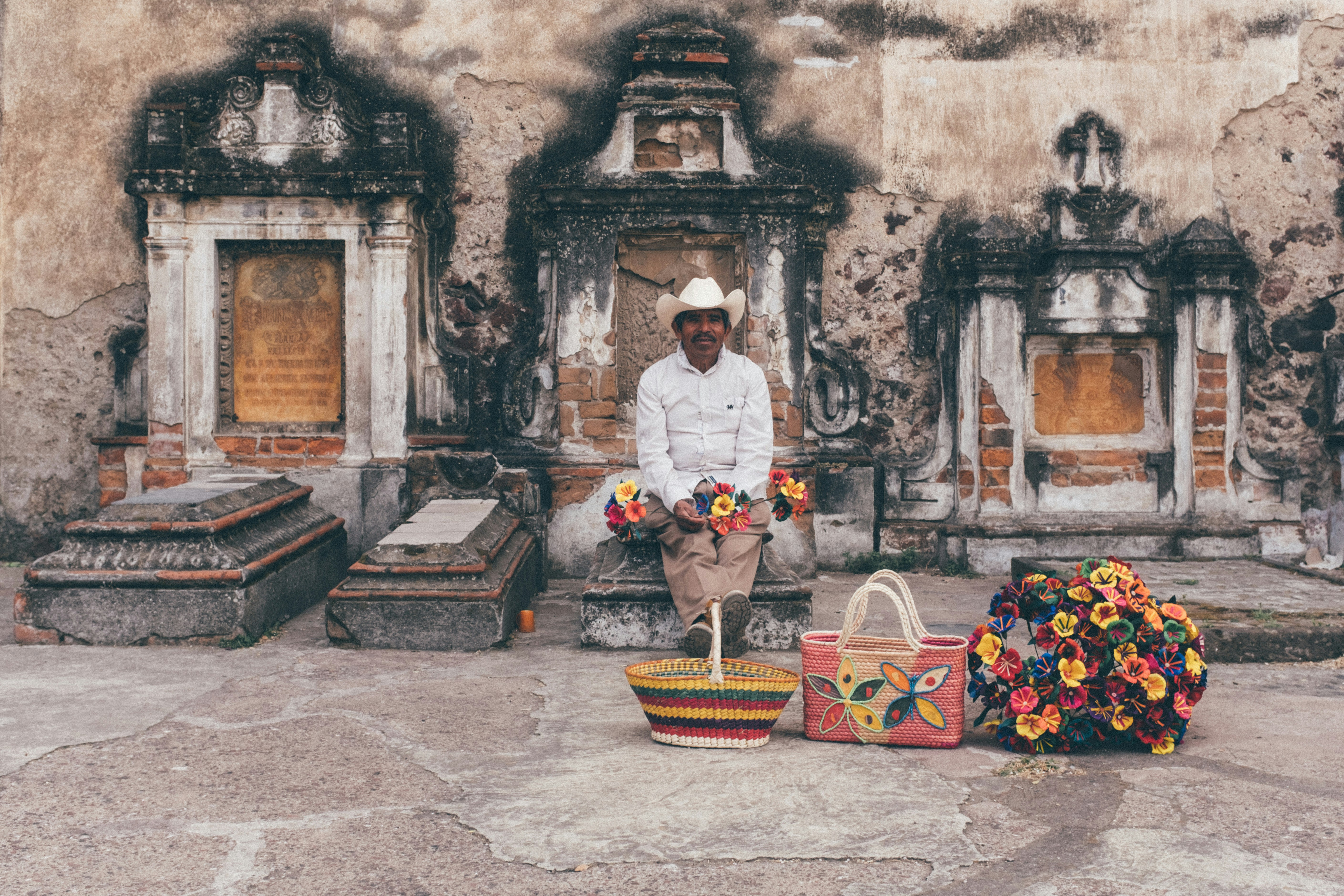 I took this photo / portrait in Mexico near a church.