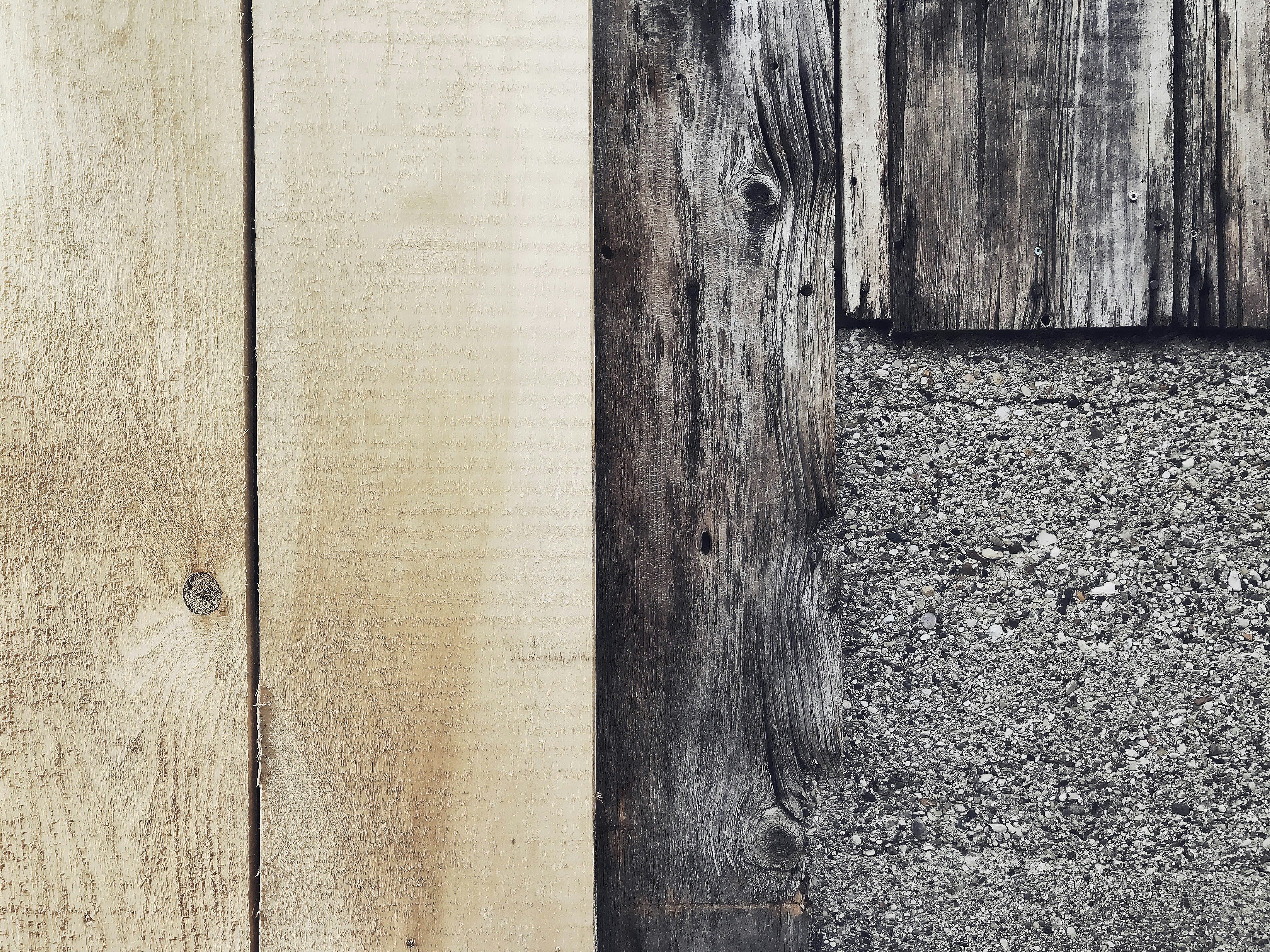 Brown wood plank