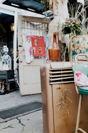white portable air conditioner