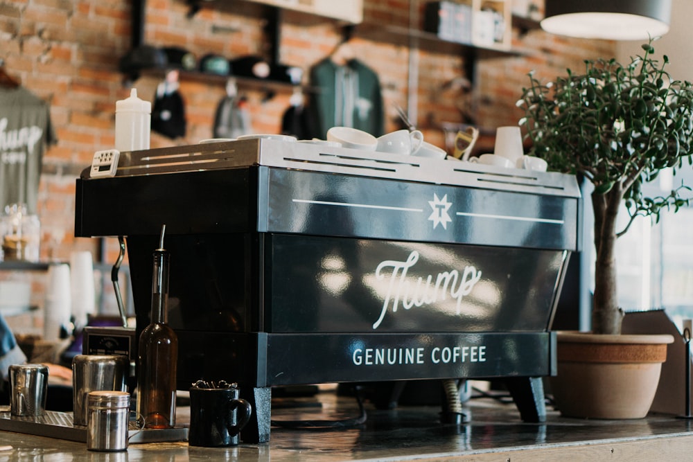 photography of Thump genuine coffee espresso machine