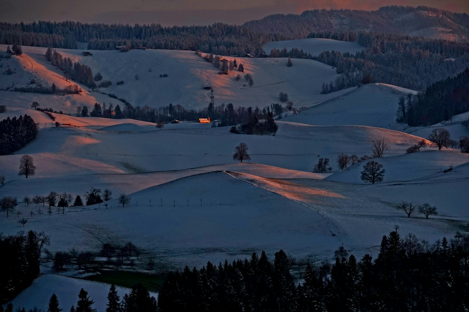 Sony a7 + Sony E 18-200mm F3.5-6.3 OSS sample photo. Aerial photo of snow-covered photography