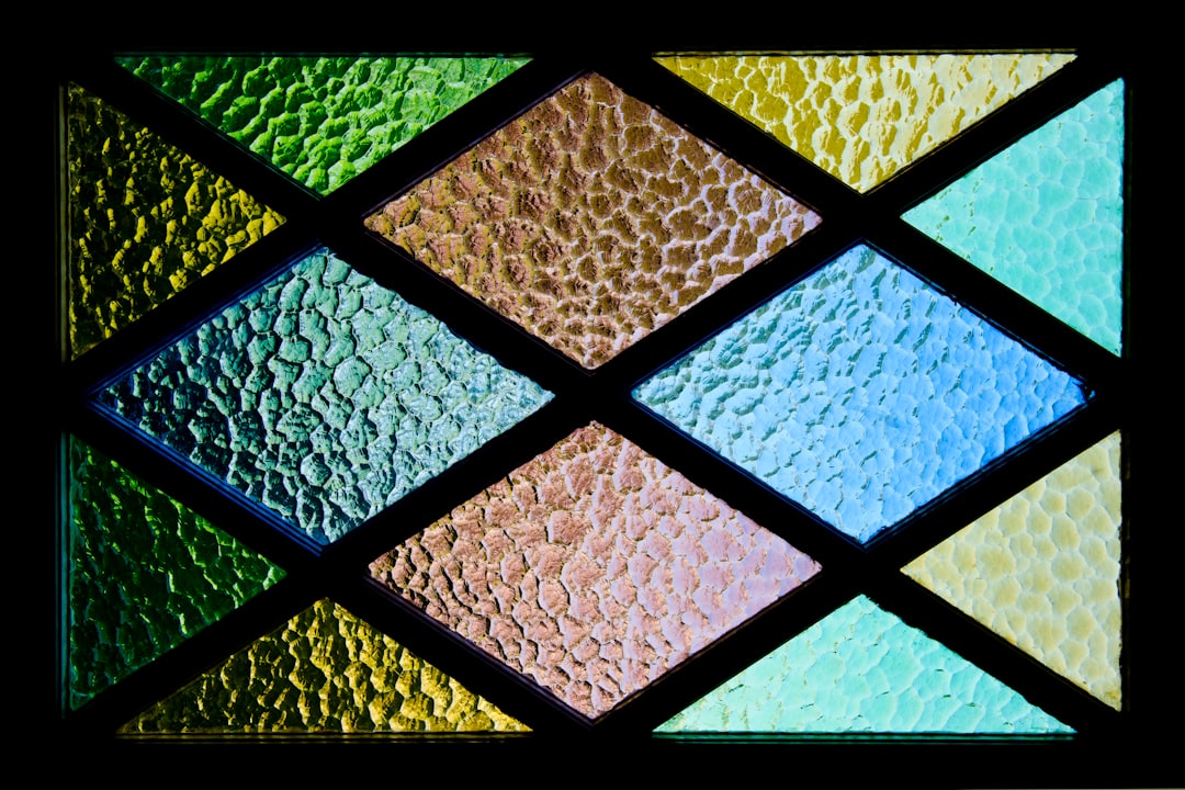 multicolored glass window