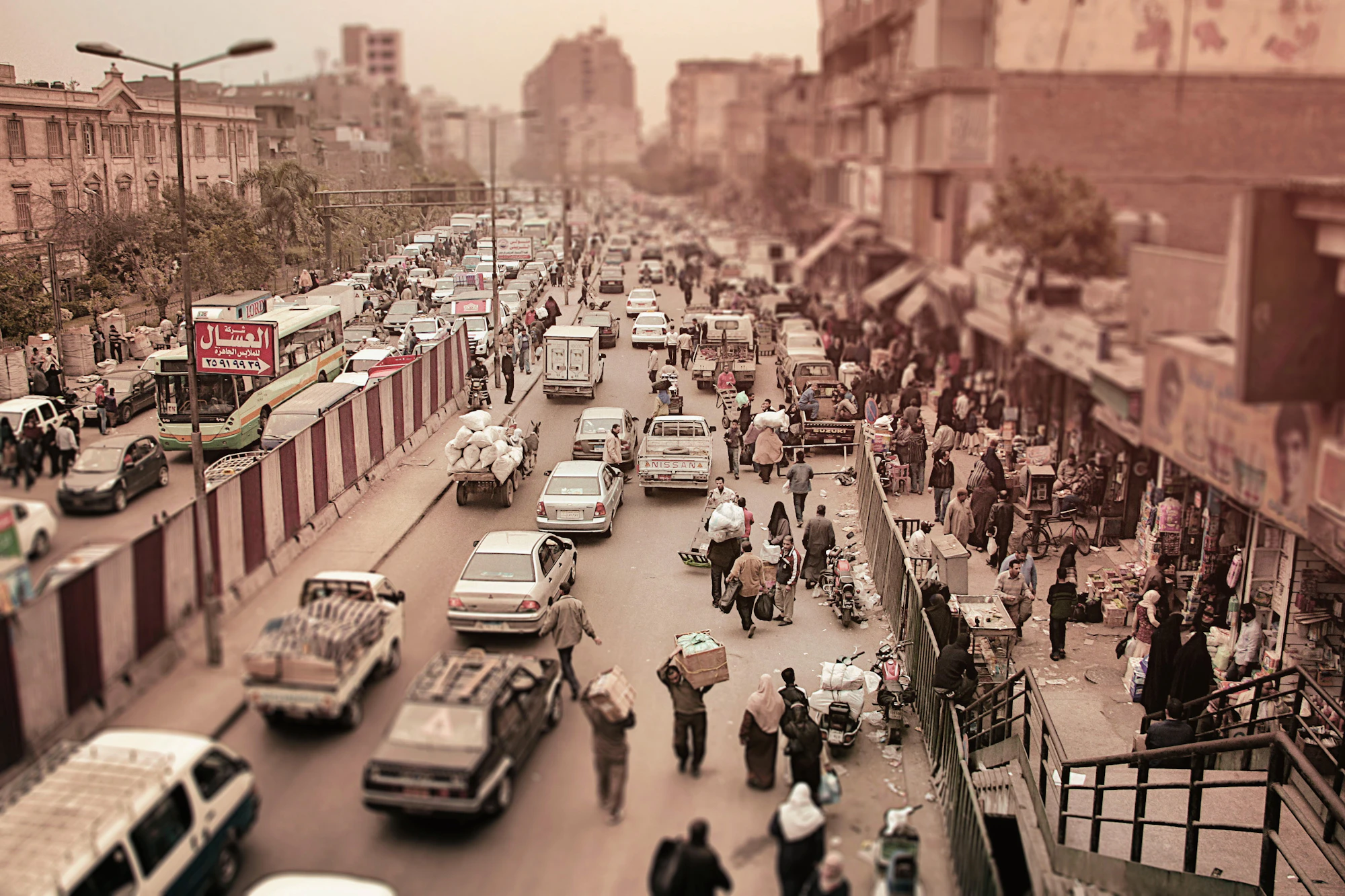 Vue urbaine contemporaine en Afrique