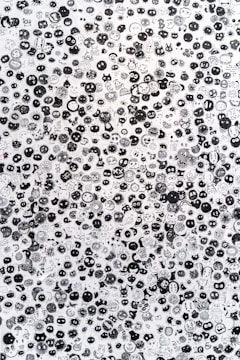 white and gray illustration