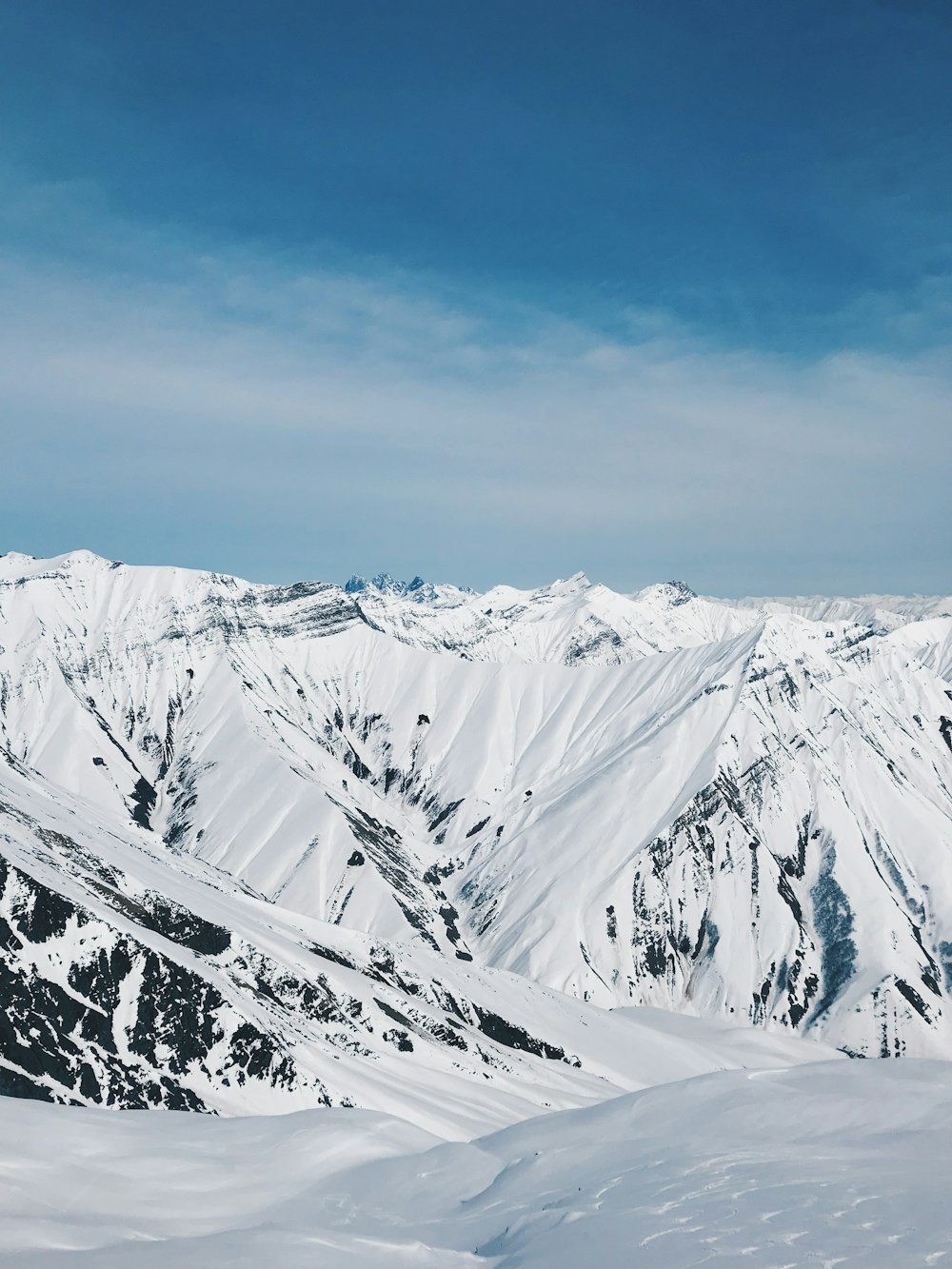 mountain with snow