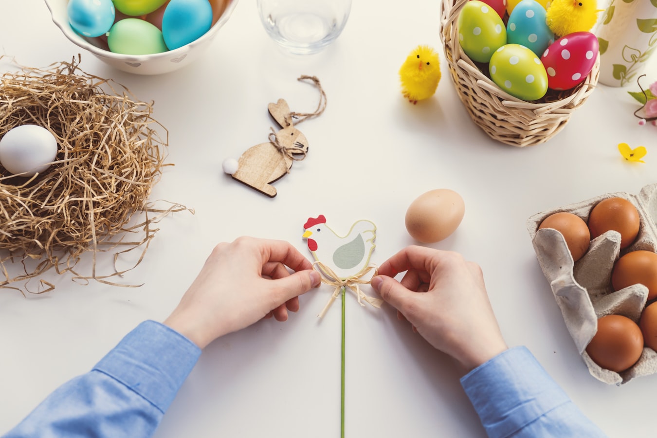 Easter crafting as an easter decoration idea