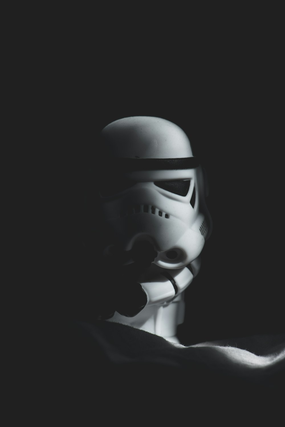 Fotografia di Stormtrooper in condizioni di scarsa illuminazione