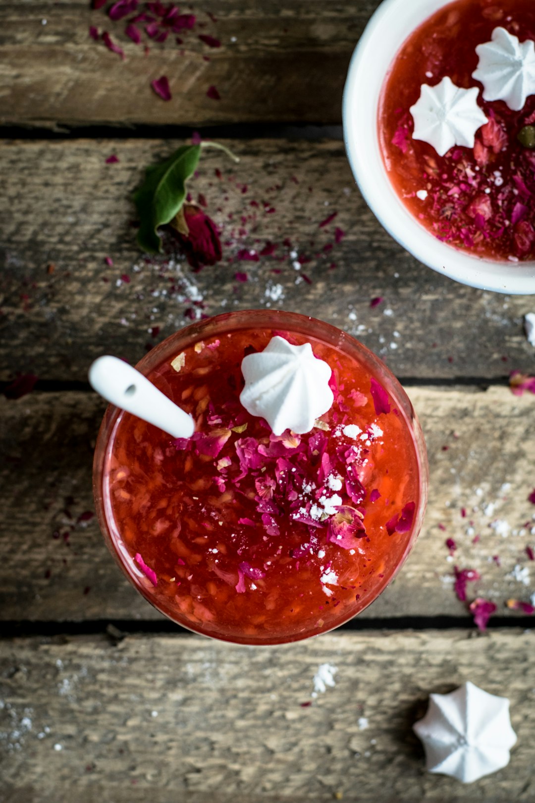 red sauce in clear glass bowl with white spoon