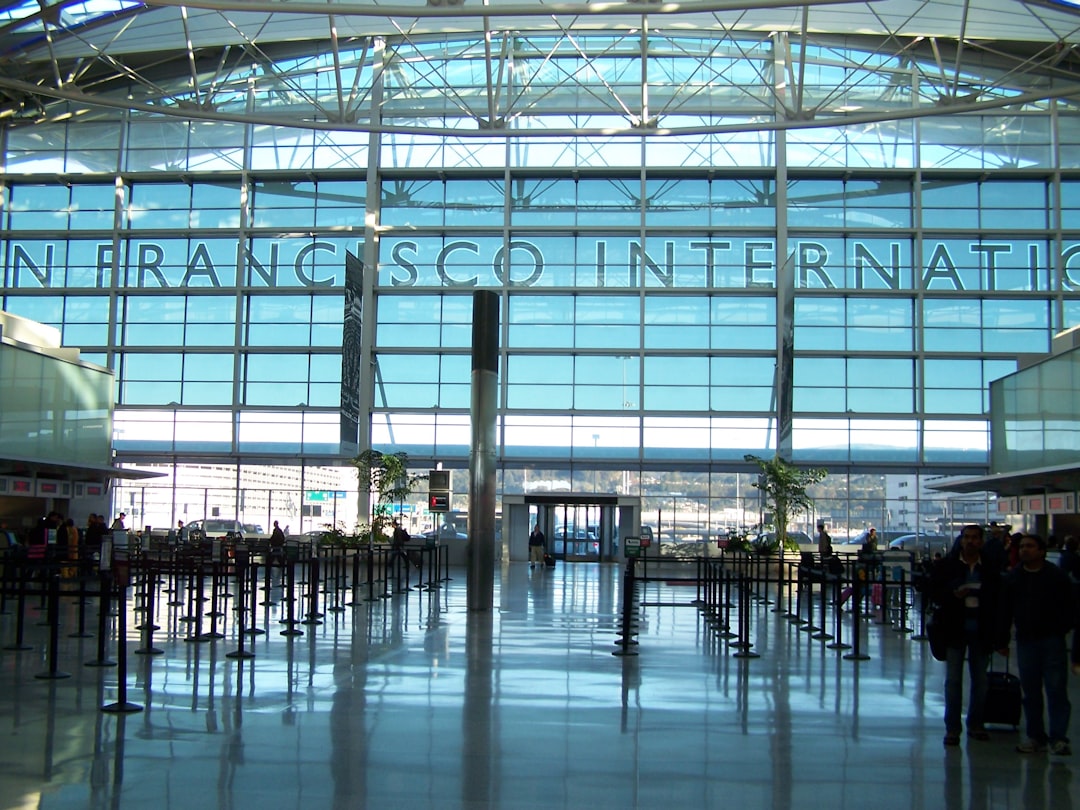 Airport terminal interior