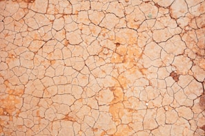 a crack in the ground that looks like it has been cracked