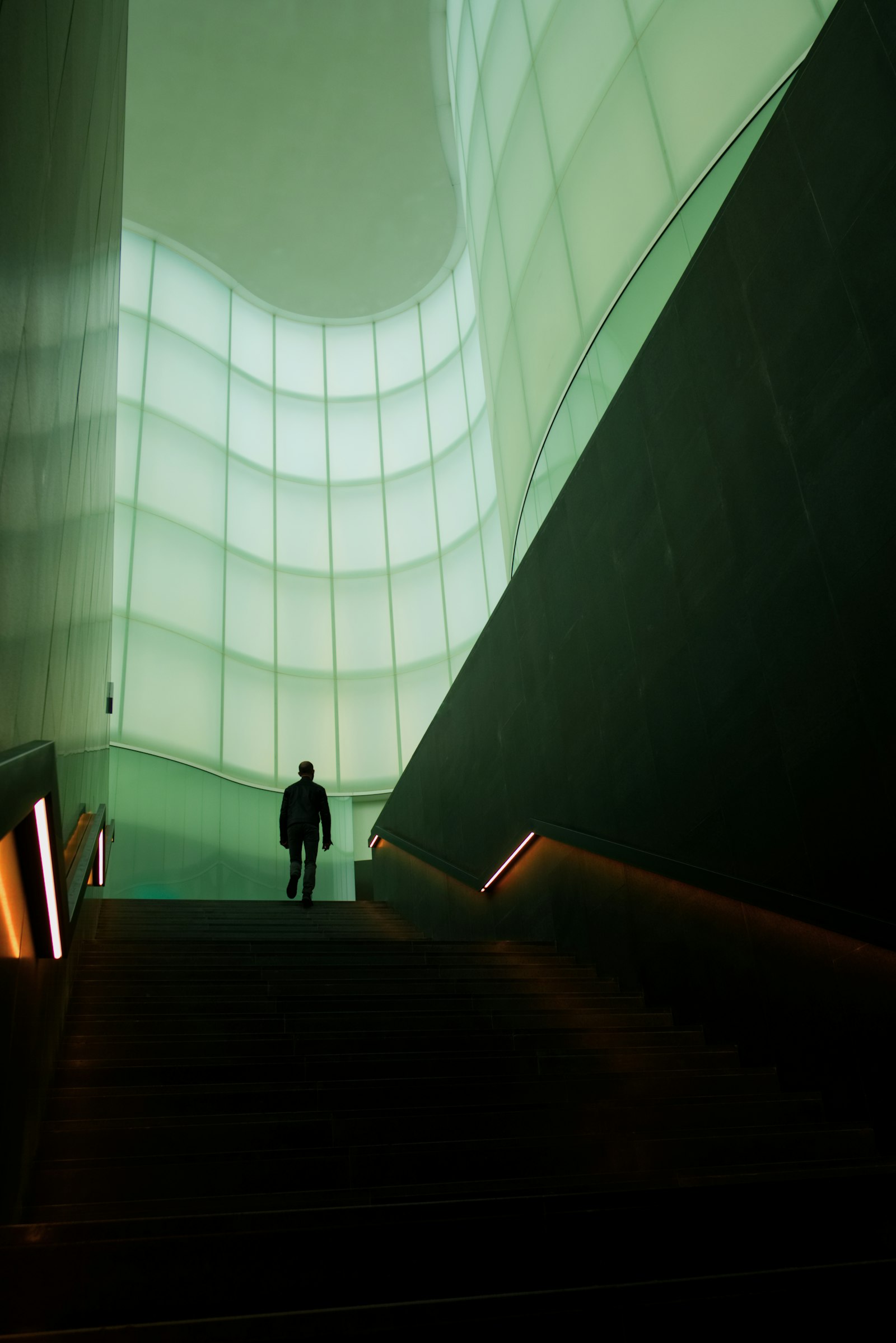 Fujifilm X-Pro2 + Fujifilm XF 18mm F2 R sample photo. Man walking on stair photography