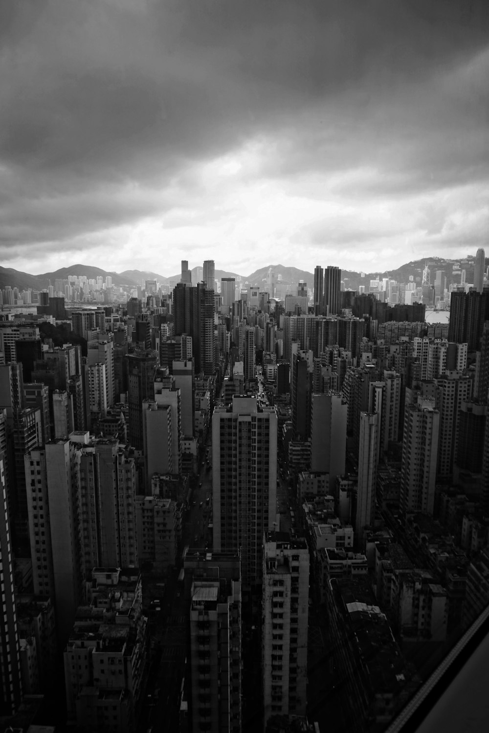 aerial grayscale photography of cityscape \