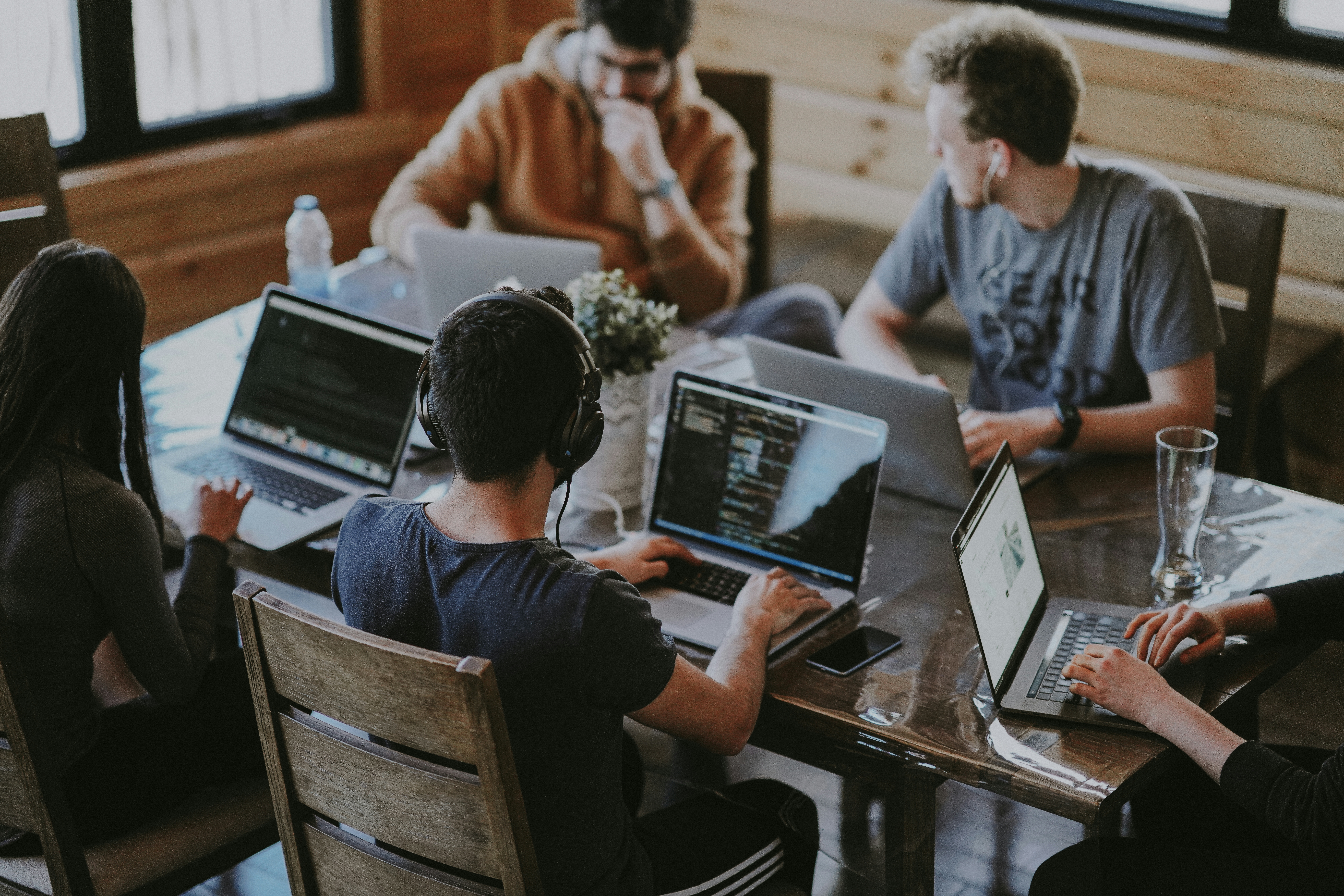 Team training and workshop in a modern meeting room