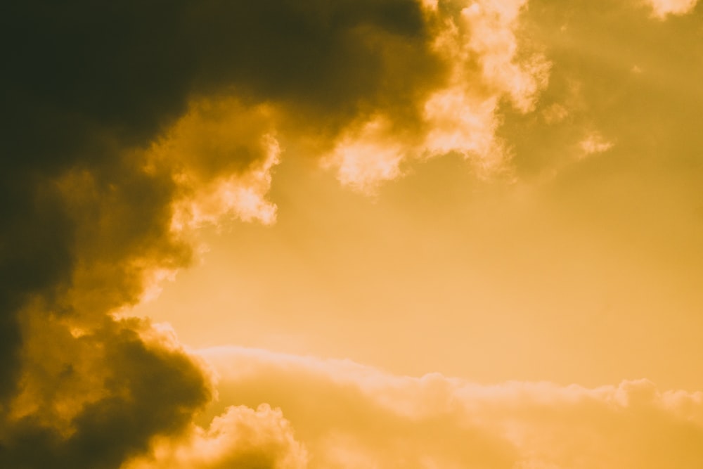 photo of clouds at golden hour