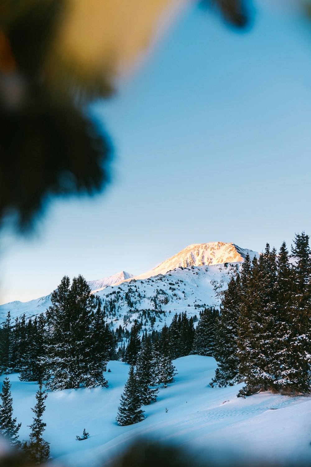 foto da paisagem da montanha cinzenta coberta com neve
