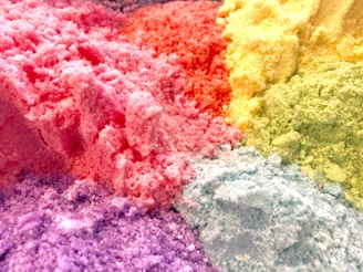 Various fairy hair colors displayed in a creative arrangement.