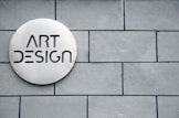 Art Design signage on wall