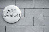 Art Design signage on wall