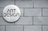 Art Design signage on wall