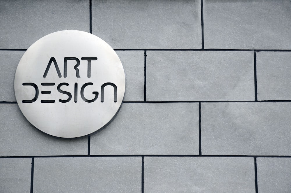 Art Design signage on wall