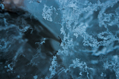 a closeup of an ice sculpture