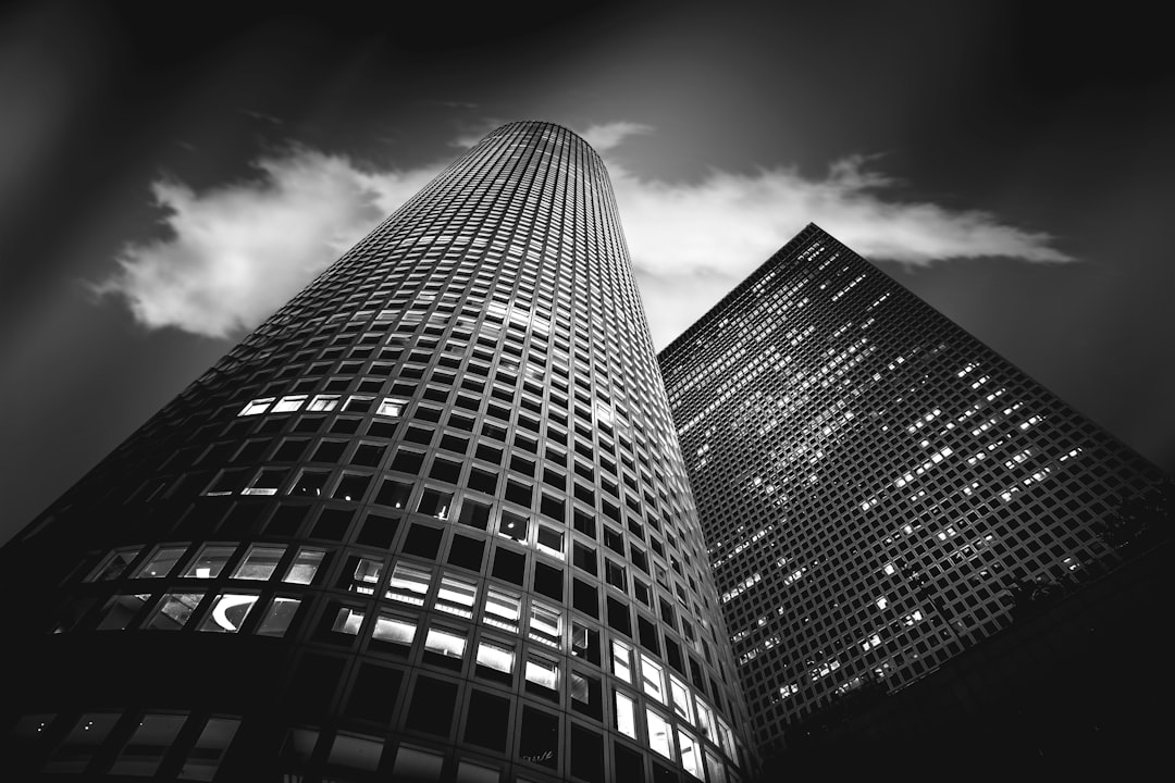 worm's eye view of high-rise building