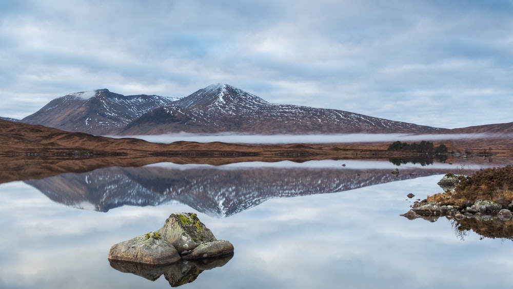 panoramic photography of mountain