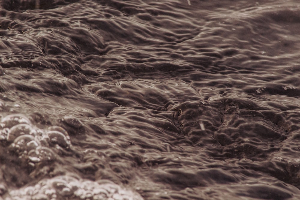 a close up of a wave in the water