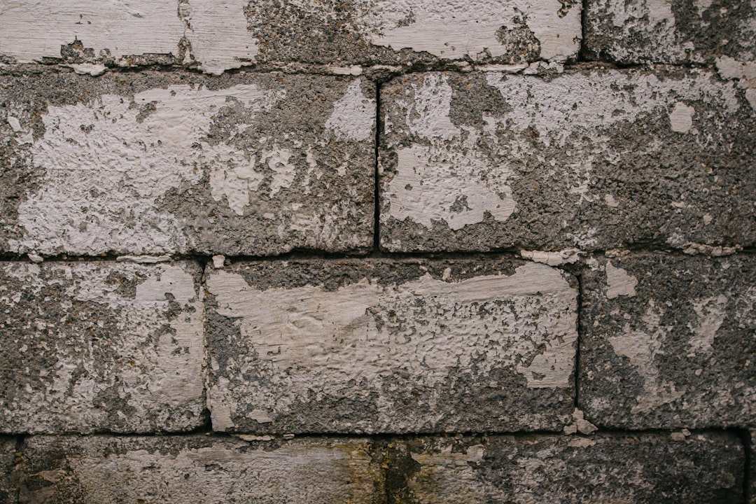 gray and black brick wall