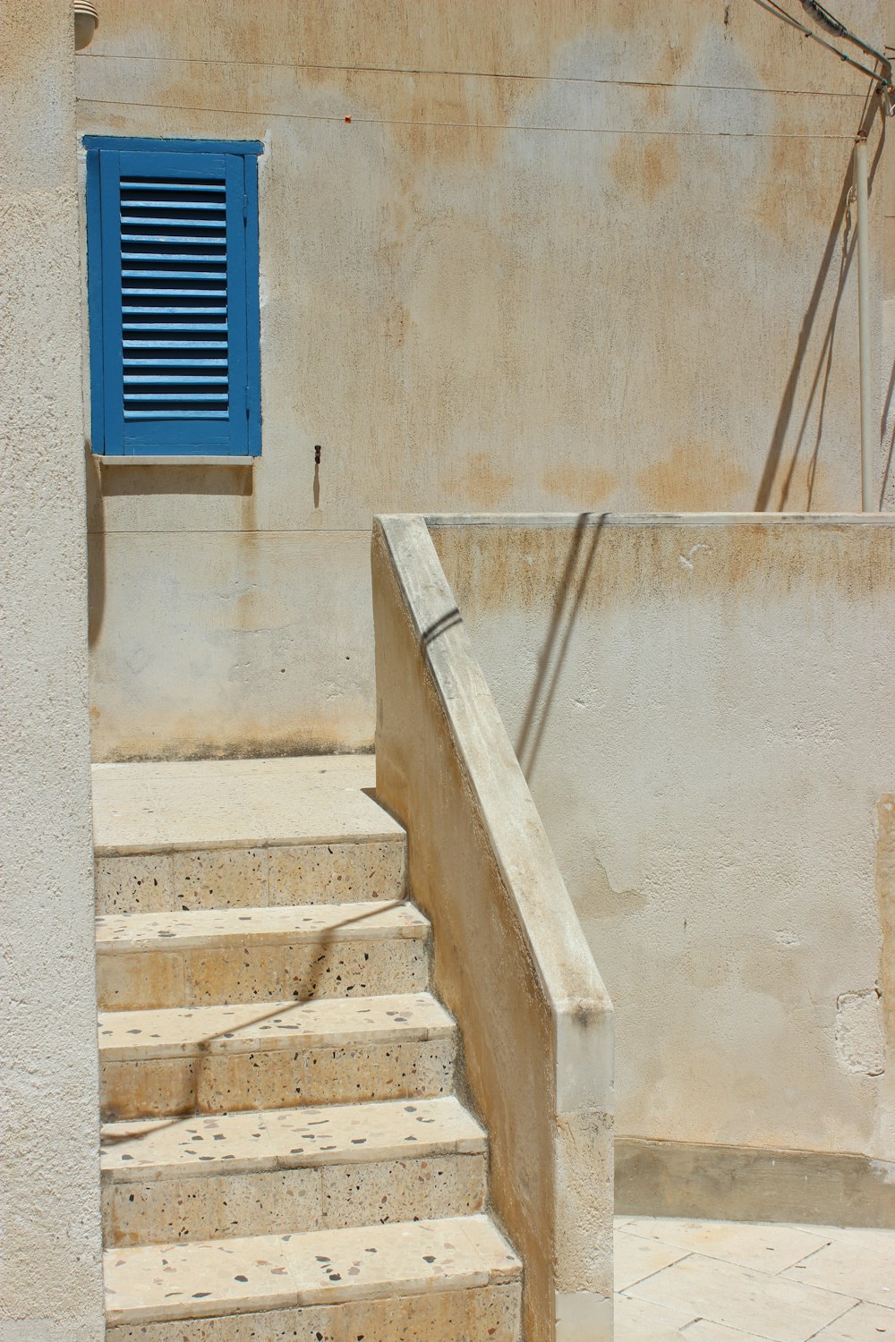 beige concrete stairs