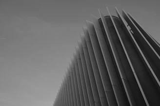 Monochrome architectural grid lines symbolizing structure and order.