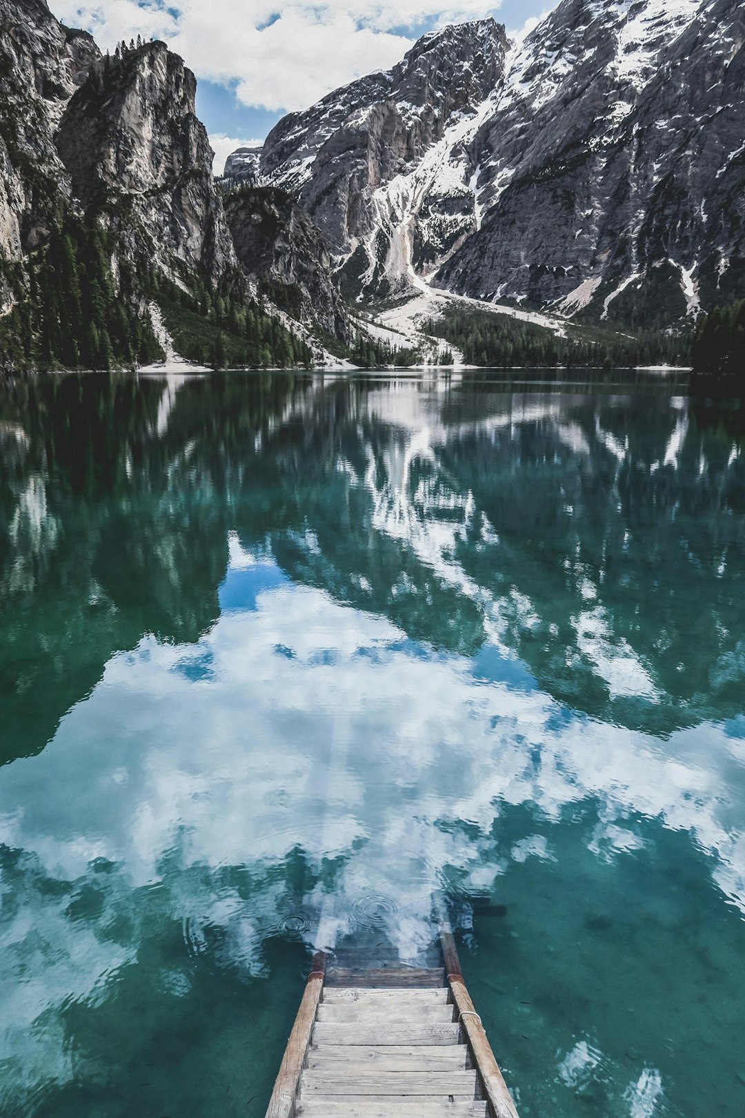 travelers stories about Mountain range in Pragser Wildsee, Italy