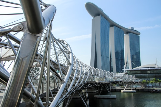 Architectural blueprint of a new bridge design with innovative curves