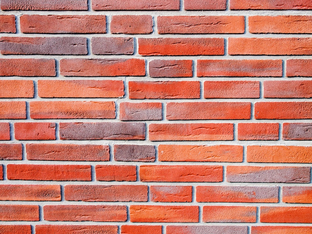 red clay brick wall