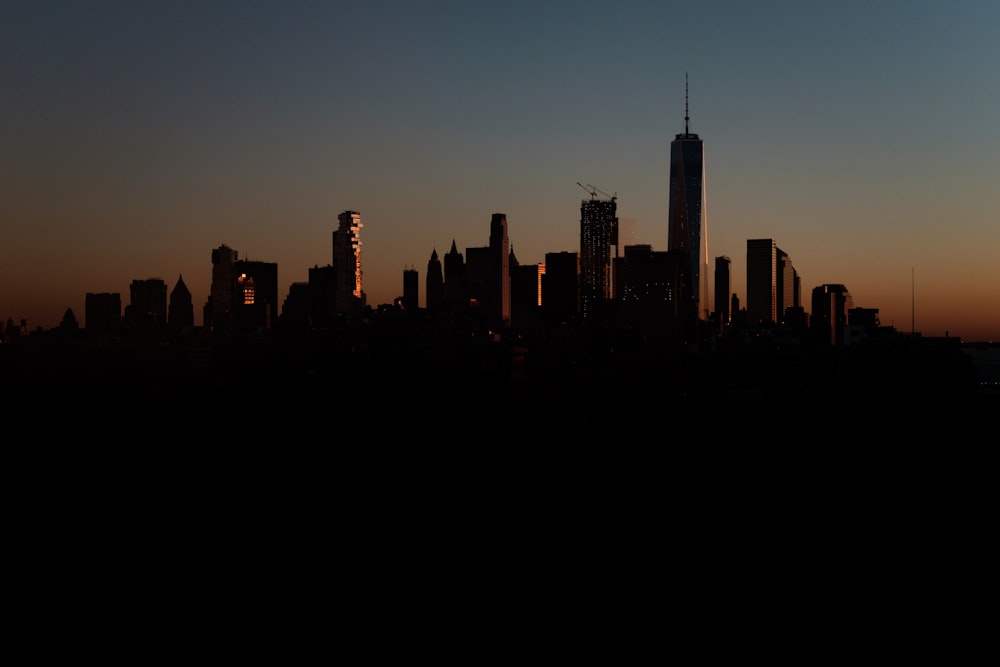 silhouette of buildings