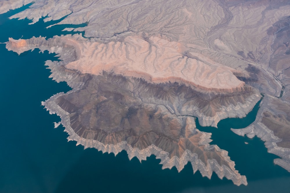 aerial photography of continent