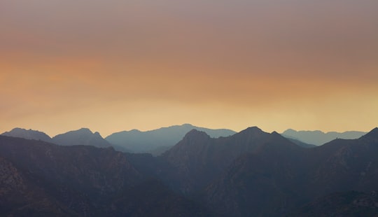 silhouette of mountains during sunset in Marbella Spain