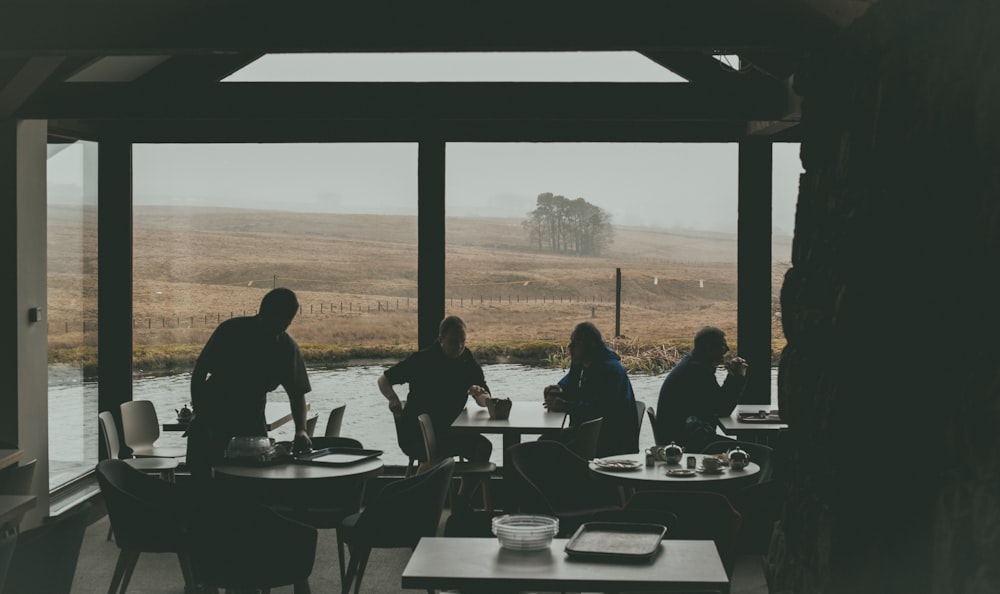 group of people inside restaurant