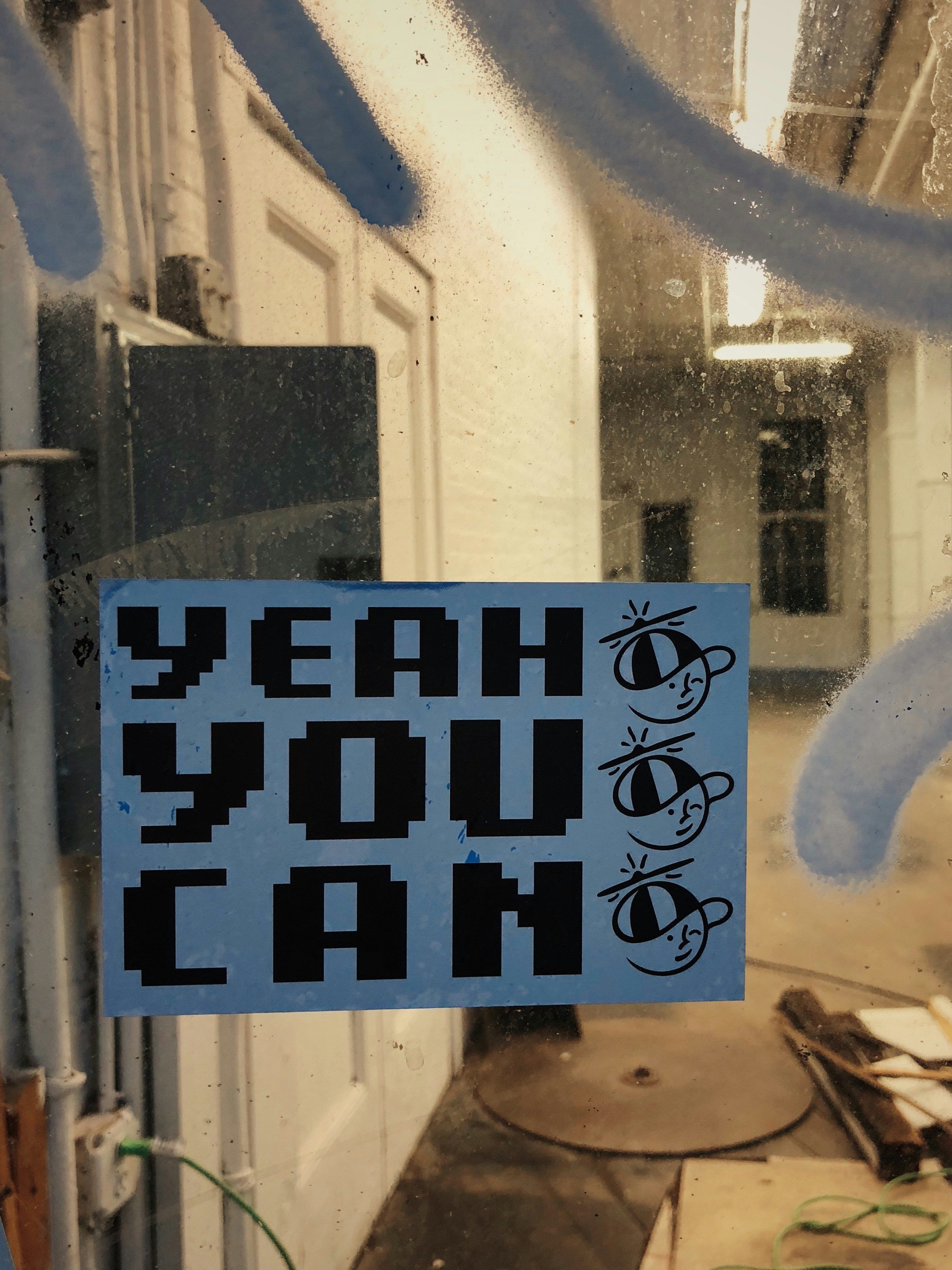 blue and black signage