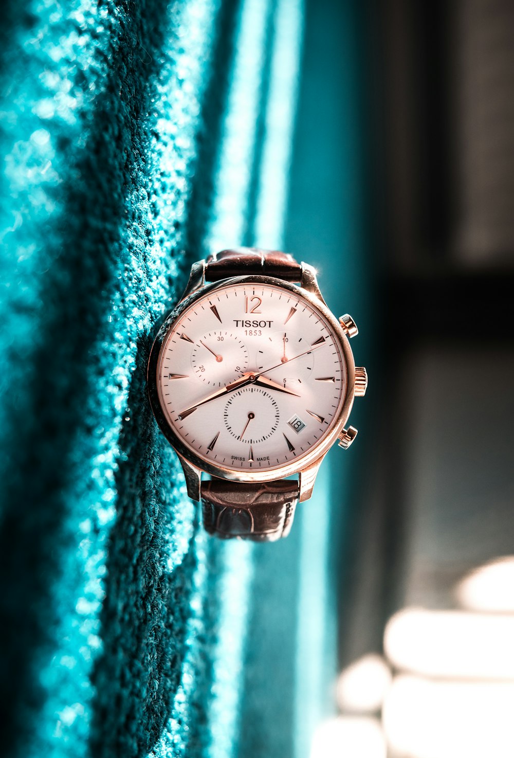 orologio cronografo Tissot rotondo color argento