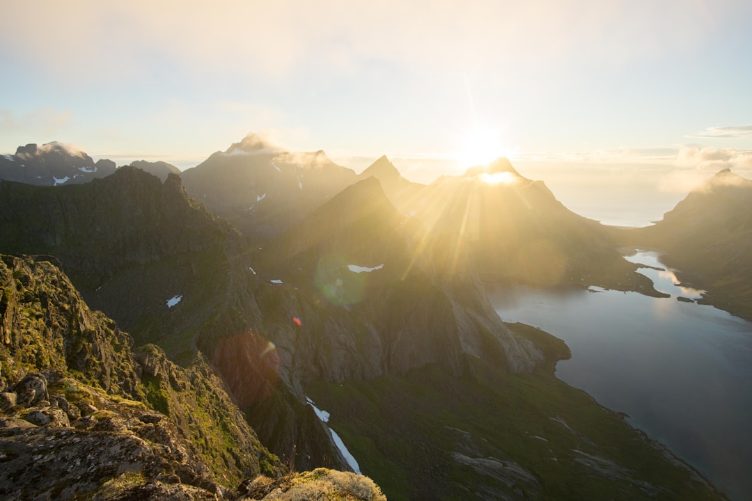 Mountain range photo spot Reine Reine