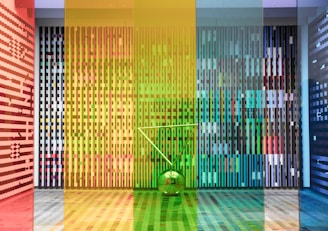 An engaging installation art piece with dynamic elements.