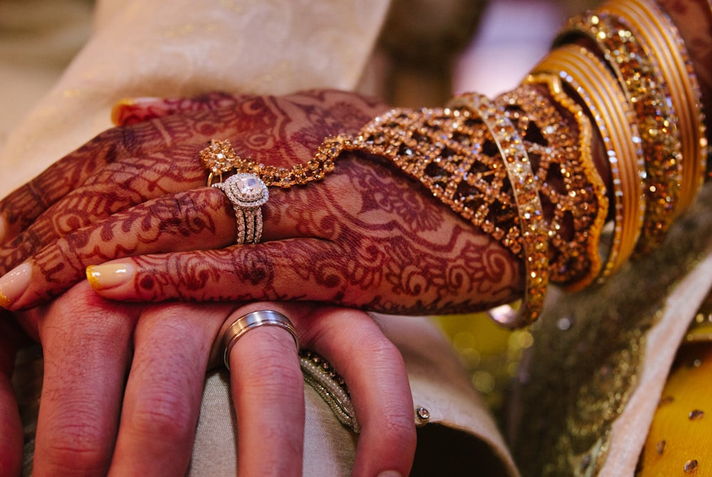 black mendhi tattoo