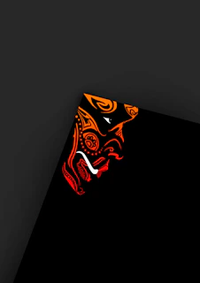 A striking black-and-orange glowing portrait of pres!zion, eyes fierce and unapologetic, set against a dark cinematic backdrop.