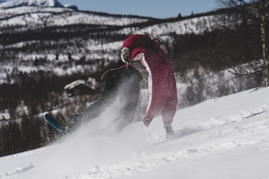 pants and jacket on snow field in Vang Municipality Norway